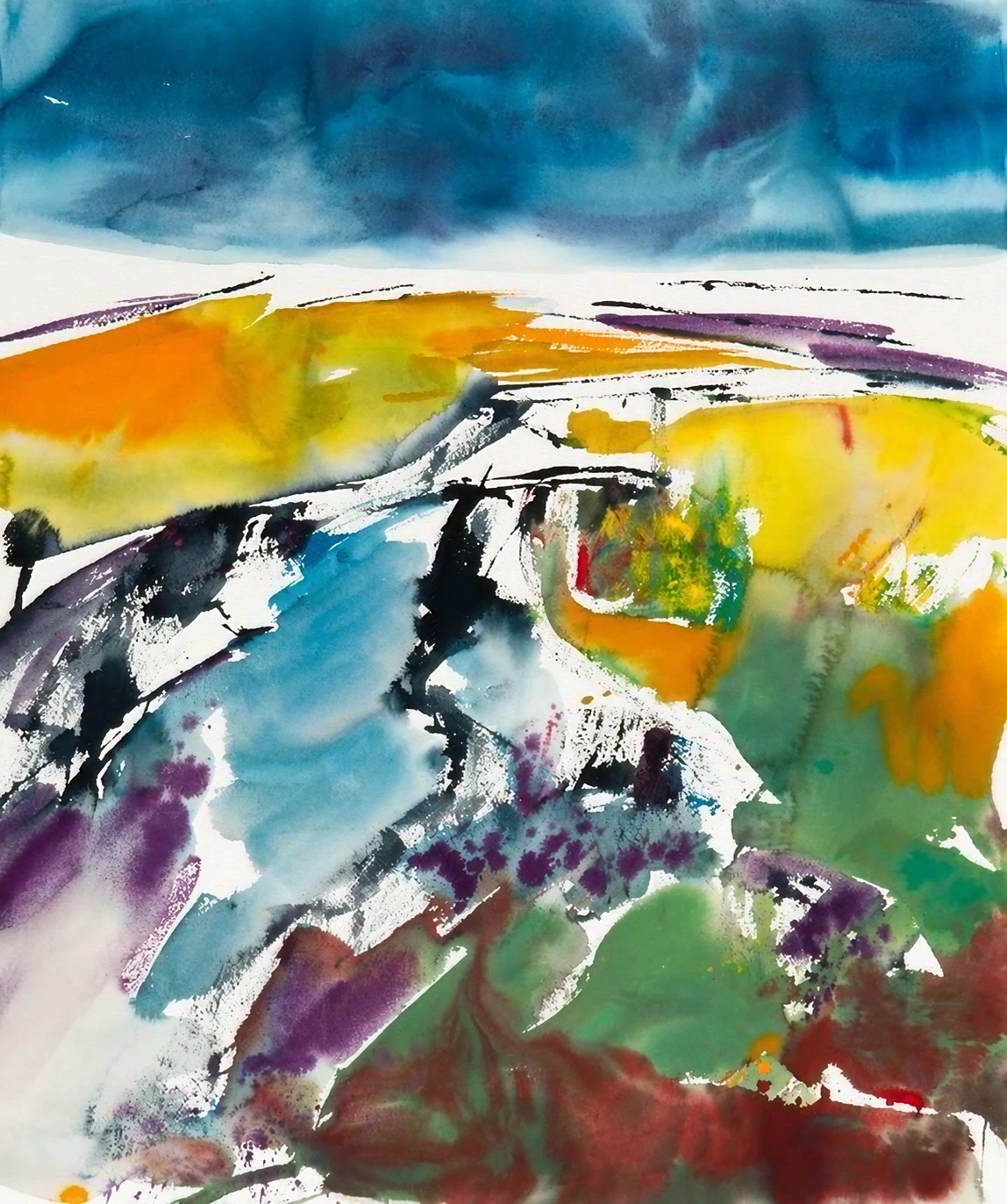 Aquarel van Johan Meeske, 2015.