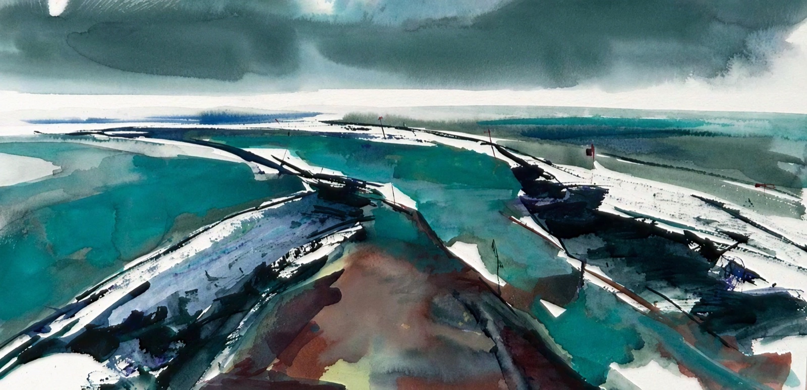 Aquarel van Johan Meeske, 2016 – 2017.