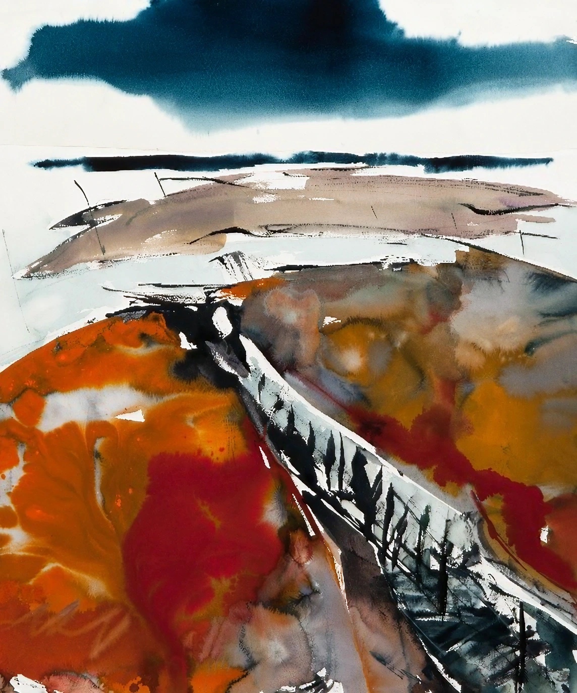 Aquarel van Johan Meeske, 2018 – 2019.