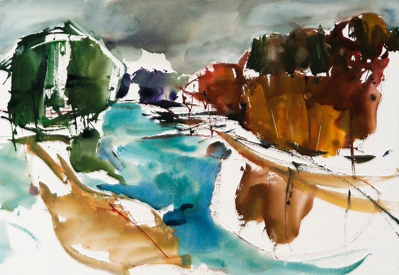 Aquarel van Johan Meeske, 2018 – 2019.