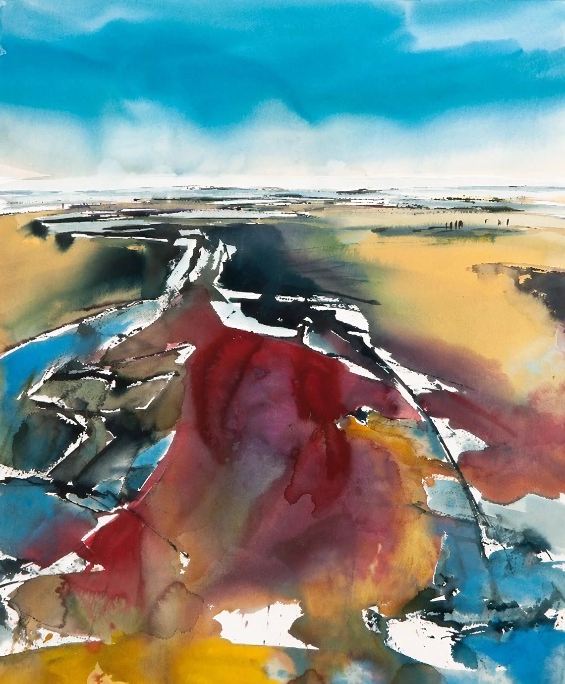 Aquarel van Johan Meeske, 2025 – 2026.
