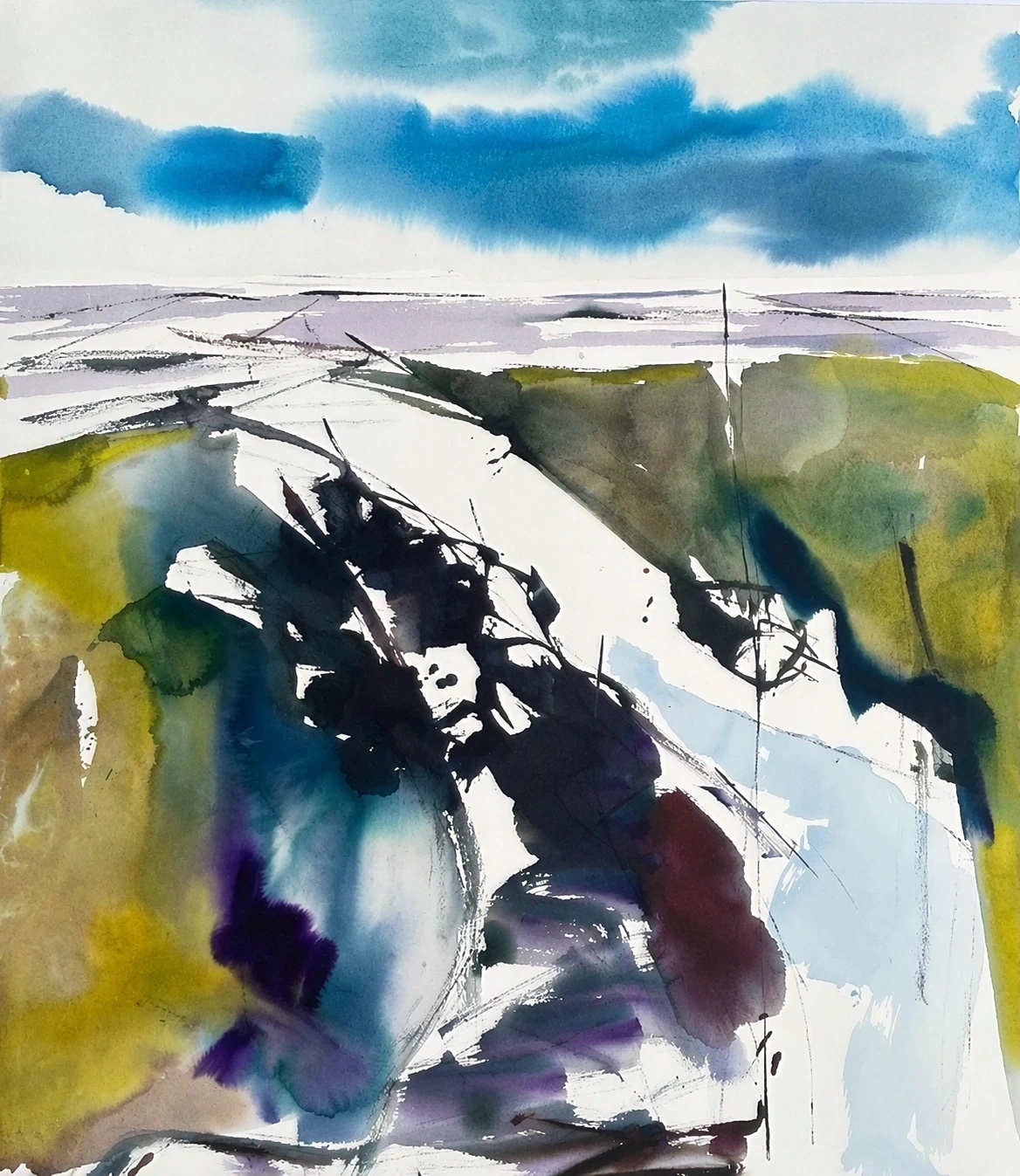Aquarel van Johan Meeske, 2025 – 2026.
